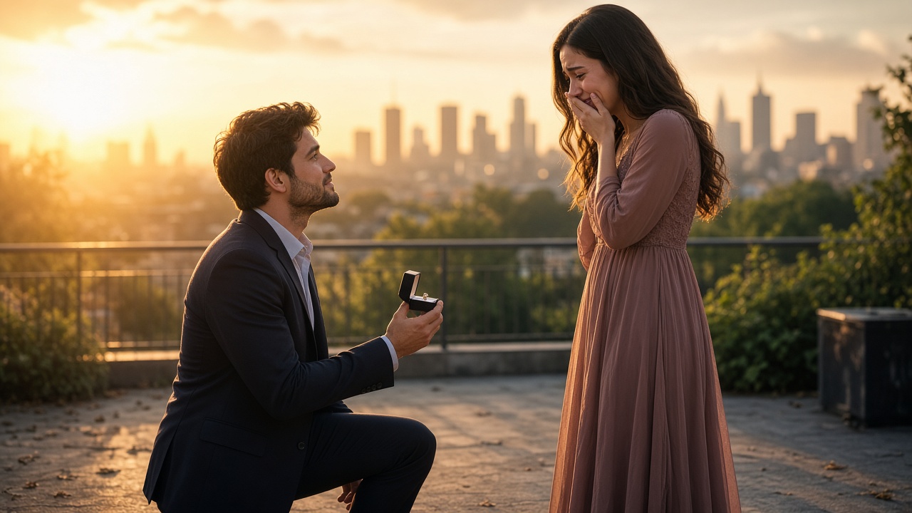 AI Proposal Video: Engagement Proposal From Two Photos